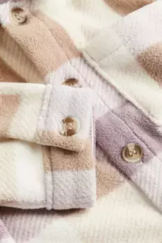 Флисовая куртка H&M, бежевый