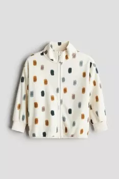 Флисовая куртка H&M, бежевый