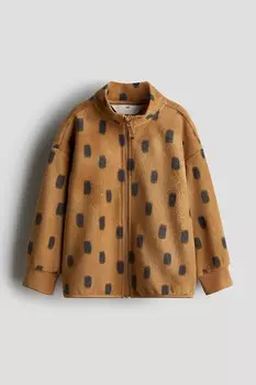 Флисовая куртка H&M, бежевый