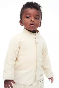 Флисовая куртка H&M, бежевый