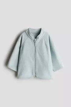 Флисовая куртка H&M, бирюзовый