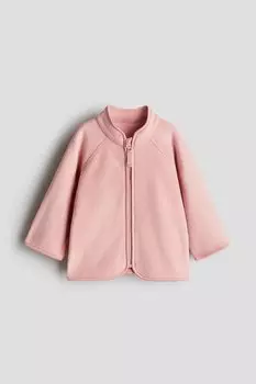 Флисовая куртка H&M, розовый