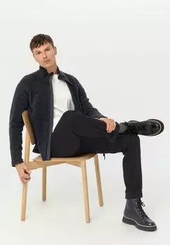 Флисовая куртка hessnatur, темно-серый