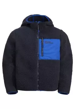 Флисовая куртка Ice Curl Jack Wolfskin, темно-синий