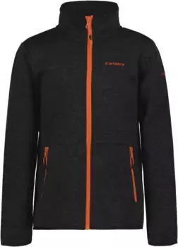 Флисовая куртка Icepeak "KOTLIK JR - для детей" с контрастной надписью-логотипом, черный
