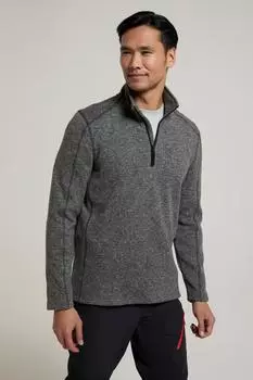 Флисовая куртка Idris с полумолнией и высоким воротником Джемпер с защитой от катышков Mountain Warehouse, серый