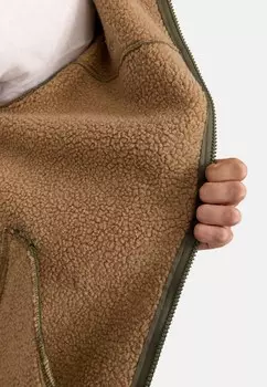 Флисовая куртка INEMILOS INDICODE JEANS, темно-зеленый