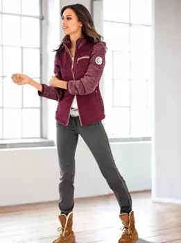 Флисовая куртка Inspirations Inspirationen, цвет Beere-Meliert