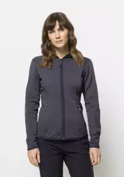 Флисовая куртка Jack Wolfskin "BAISELBERG HOODED FZ W", с капюшоном, цвет Dolphin