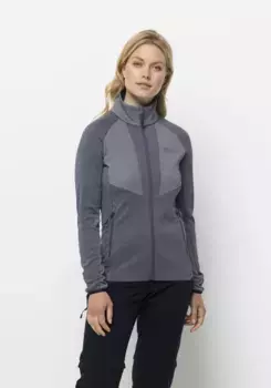 Флисовая куртка Jack Wolfskin "BLATTSTEIG FZ W", цвет Graphite