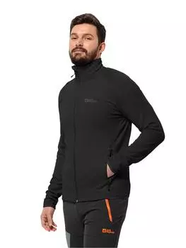 Флисовая куртка Jack Wolfskin, черный