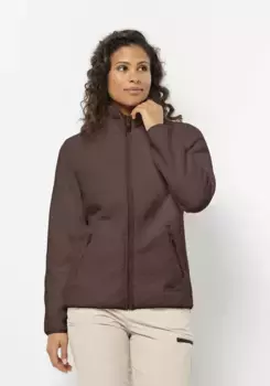 Флисовая куртка Jack Wolfskin "HIGH CURL JACKET W", цвет Boysenberry