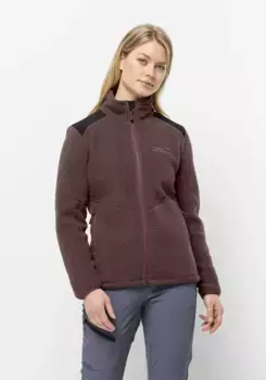 Флисовая куртка Jack Wolfskin "KAMMWEG PILE FZ W", бордовый