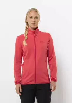Флисовая куртка Jack Wolfskin "KOLBENBERG FZ W", красный