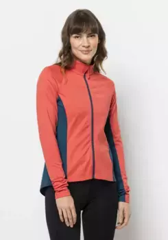 Флисовая куртка Jack Wolfskin "MOROBBIA FZ W", коралловый