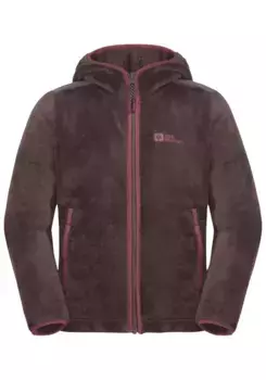 Флисовая куртка Jack Wolfskin "NEPALI JACKET G", с капюшоном, цвет Boysenberry