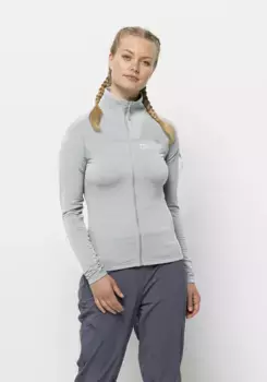 Флисовая куртка Jack Wolfskin "PRELIGHT FZ W", серый