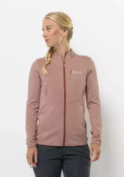 Флисовая куртка Jack Wolfskin "TERVERN FZ W", цвет Rose-Dawn