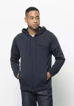 Флисовая куртка Jack Wolfskin "WALDSEE HOODED JKT M", с капюшоном, синий