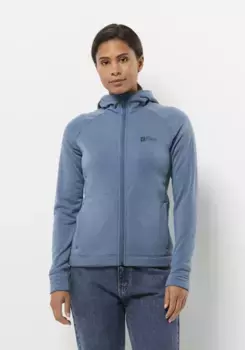 Флисовая куртка Jack Wolfskin "WALDSEE HOODED JKT W", с капюшоном, синий