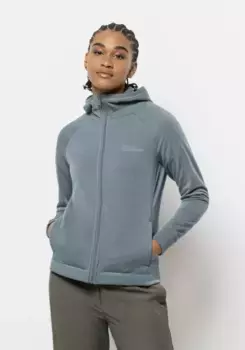 Флисовая куртка Jack Wolfskin "WALDSEE HOODED JKT W", с капюшоном, цвет Citadel