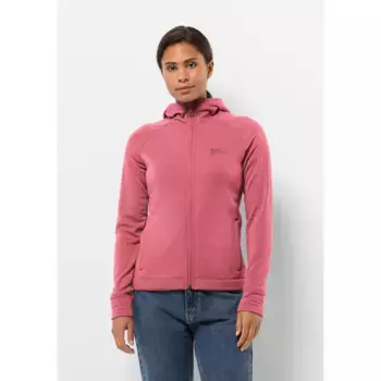 Флисовая куртка Jack Wolfskin "WALDSEE HOODED JKT W", с капюшоном, розовый