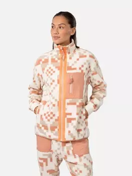 Флисовая куртка KARI TRAA, цвет beige/orange
