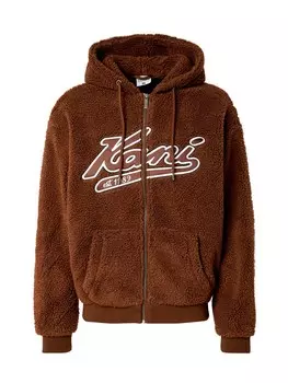 Флисовая куртка Karl Kani, темно-коричневый