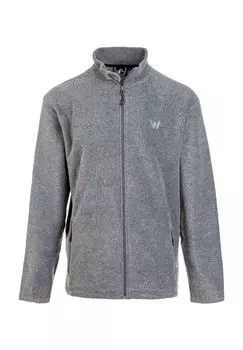 Флисовая куртка-кокон с практичной кулиской WHISTLER, цвет Dark Grey Melange