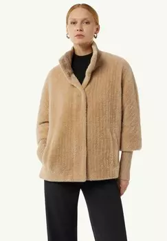 Флисовая куртка MIT KRAGEN comma, бежевый