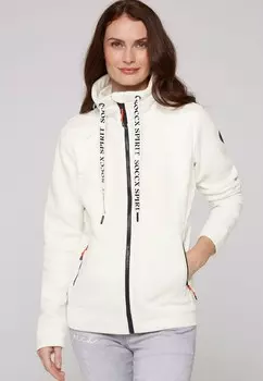 Флисовая куртка MIT TONIGEN STEPP DETAILS Soccx, белый