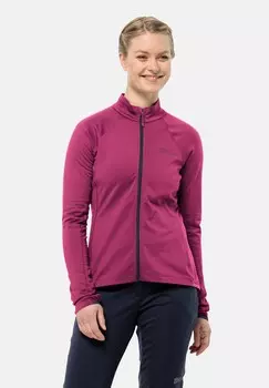 Флисовая куртка MOROBBIA FZ Jack Wolfskin, неоновый розовый