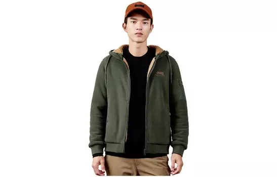 Флисовая куртка мужская Jeep, цвет Brand Black