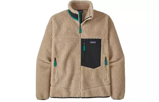 Флисовая куртка на молнии с логотипом Patagonia, зеленый