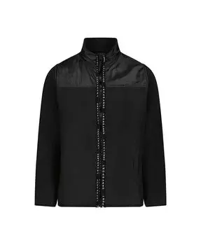 Флисовая куртка на молнии с высоким воротником для девочек, детская DKNY