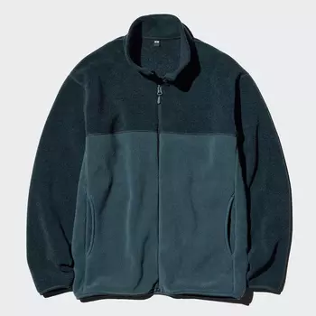 Флисовая куртка на молнии Uniqlo, 67 темно-синий