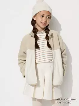 Флисовая куртка на молнии Uniqlo, цвет 31 бежевый