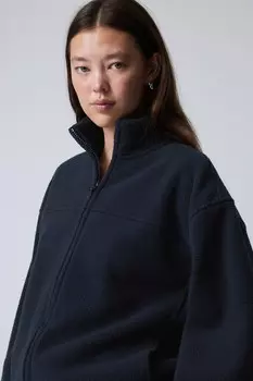 Флисовая куртка на молнии Weekday, синий