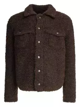 Флисовая куртка на пуговицах RAKKI, коричневый