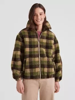 Флисовая куртка O'Neill Fleecejacke Check, цвет Grn/Braun/Beige