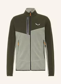 Флисовая куртка paganella polarlite SALEWA, цвет DUNKELGRN/HELLGRN
