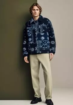 Флисовая куртка PRINTED Next, темно-синий