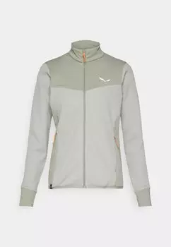 Флисовая куртка Puez Waffle Jacket Salewa, светло-зеленый