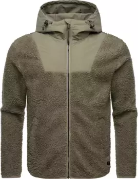 Флисовая куртка Ragwear "Адар" с капюшоном, модная мужская плюшевая куртка с высоким воротником, коричневый