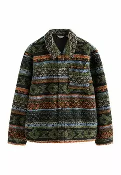Флисовая куртка REGULAR FIT - PRINTED Next, черный