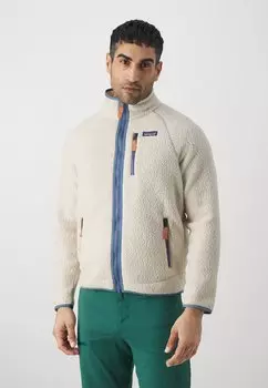 Флисовая куртка RETRO PILE Patagonia, цвет dark natural white/utility blue