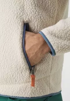 Флисовая куртка Retro Pile Patagonia, тёмно-белый натуральный/синий практичный