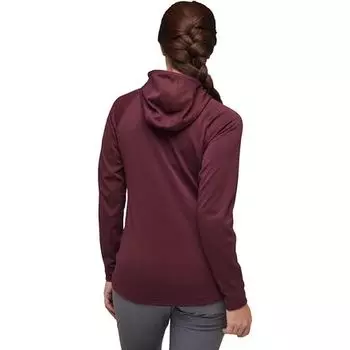 Флисовая куртка с капюшоном Coefficient - женская Black Diamond, цвет Blackberry