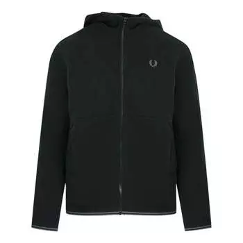 Флисовая куртка с капюшоном Fred Perry, черный