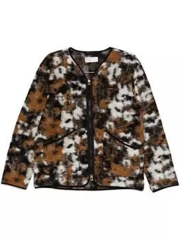 Флисовая куртка с принтом Ylang Flower Universal Works, коричневый